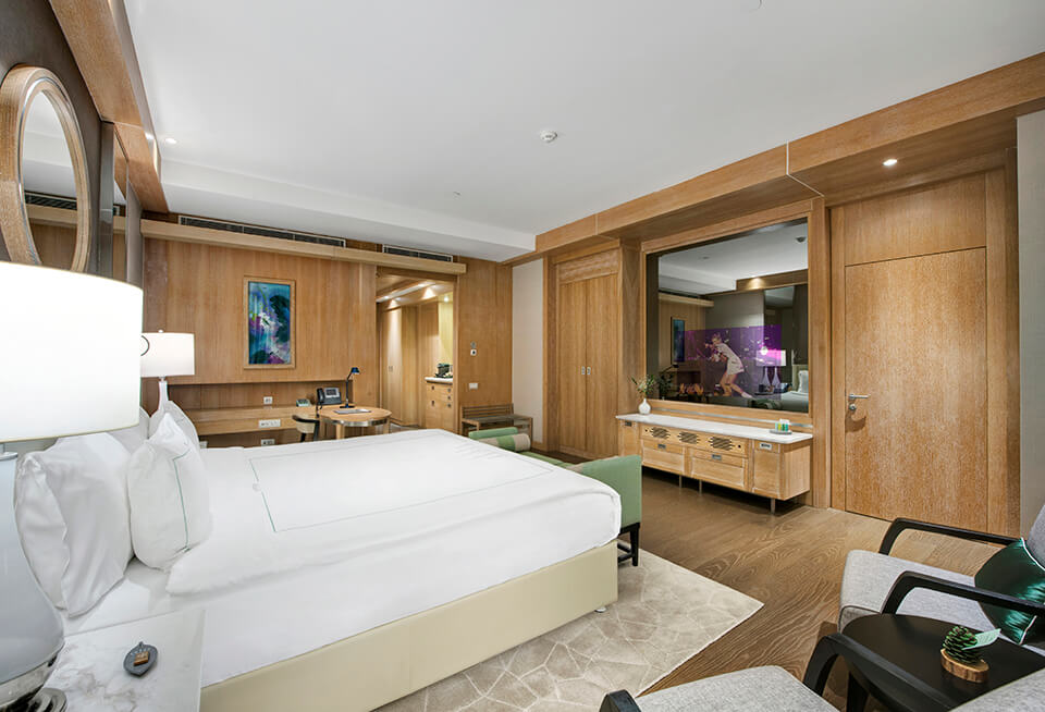 Regnum Carya | Accommodation | Jade Juior Room | Bed